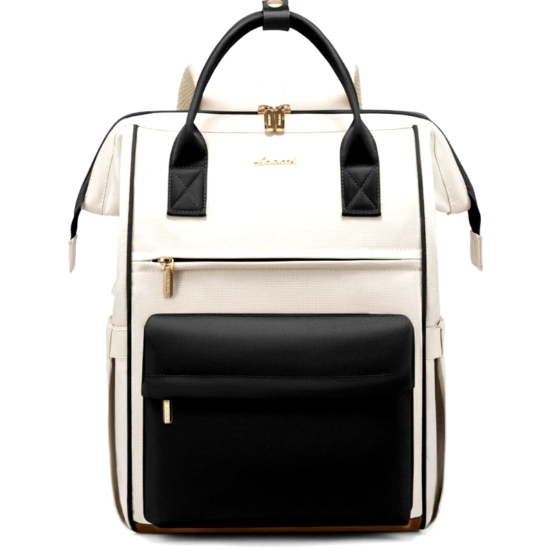 Lovevook Γυναικείο Σακίδιο με USB Lovevook 15,6'' MB2146 beige/black