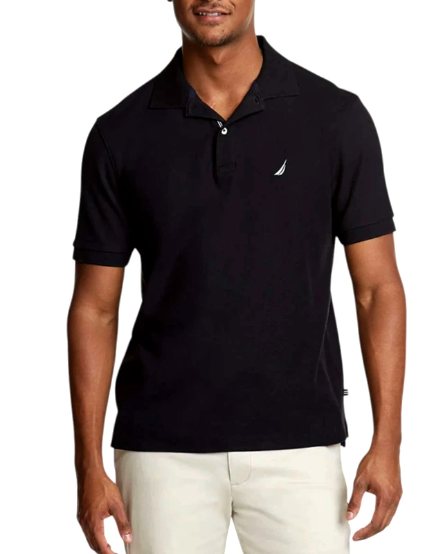 Nautica Nautica Ανδρική Μπλούζα Πόλο Κοντομάνικη Cabin Polo N1CR0110-011 Μαύρο
