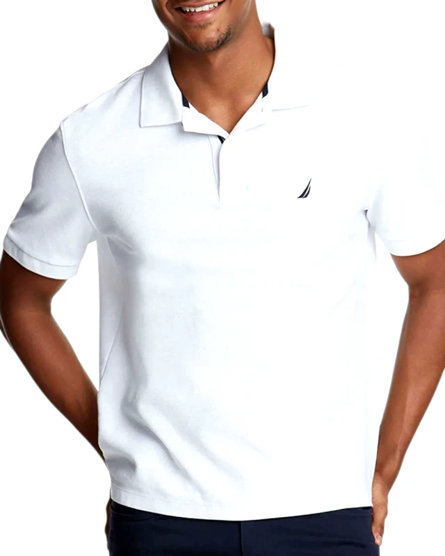 Nautica Nautica Ανδρική Μπλούζα Πόλο Κοντομάνικη Cabin Polo N1CR0110-908 Λευκό