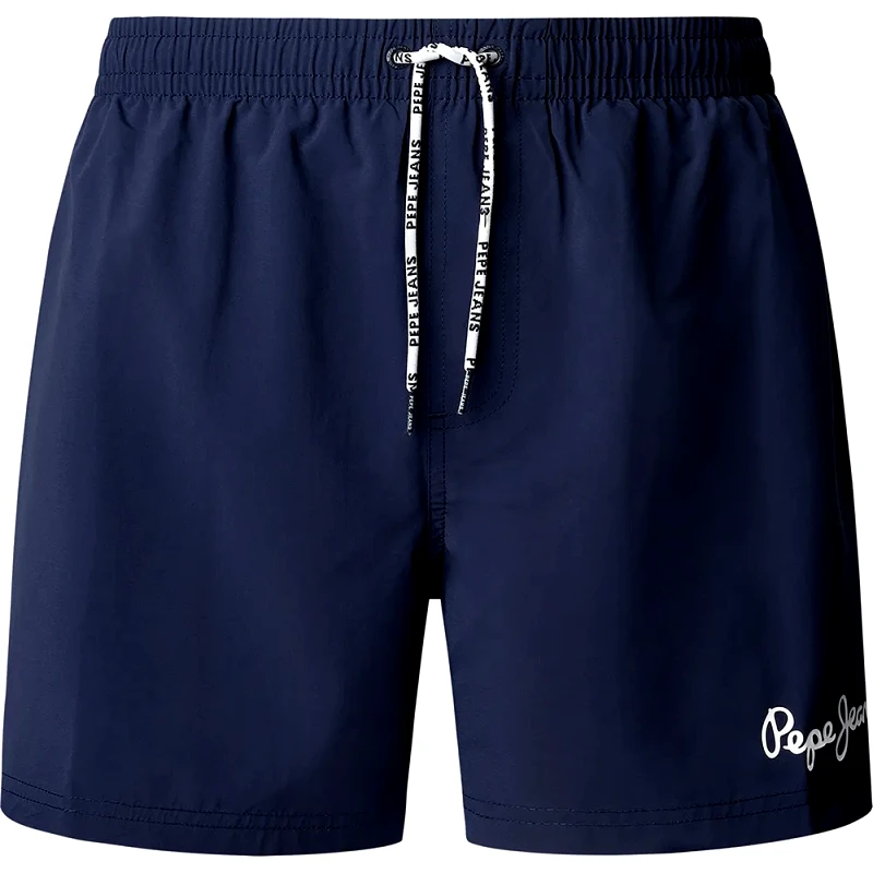 Pepe Jeans Pepe Jeans Ανδρικό Μαγιό Solid Swimshort PMB100004-595 Μπλε Σκούρο