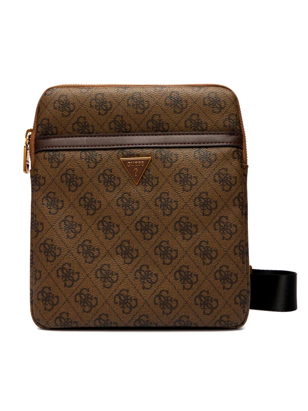Guess Guess Τσαντάκι Ώμου Vezzola Milano Crossbody Flat HMEVZLP2223-COF Καφέ