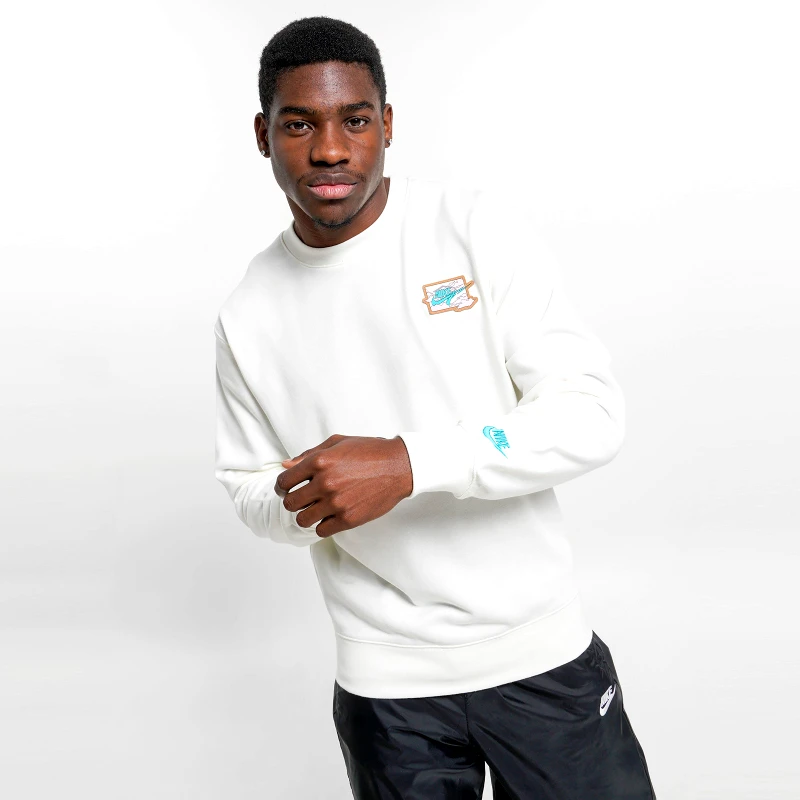 Nike Nike M Nk Club Ft Crew Bolt (9000190632_79085)