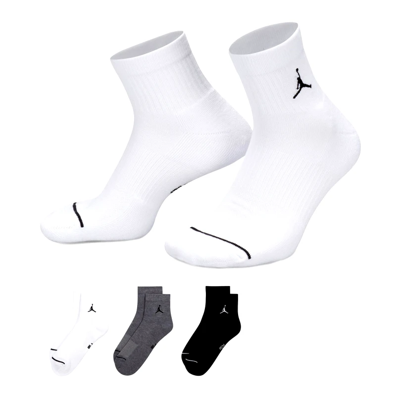 JORDAN Jordan U J Ed Cush Poly Ankle 3Pr 144 (9000177357_75929)