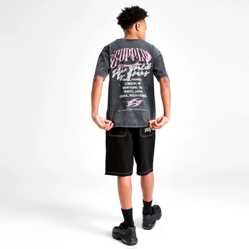 SUPPLY & DEMAND SUPPLY & DEMAND $Chrome Star Tee Blk-Blk (9000243574_1469)