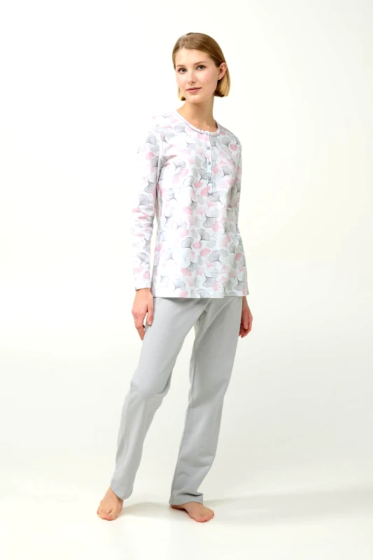 Vamp Vamp Γυναικεία Φούτερ Πυτζάμα με Πατιλέτα