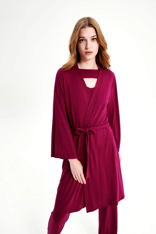 Vamp Vamp Μονόχρωμη Σταυρωτή Ρόμπα