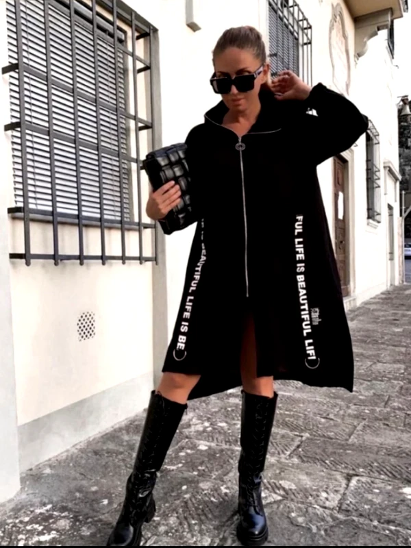 Dress Up ΖΑΚΕΤΑ ΜΕ ΚΟΥΚΟΥΛΑ ΚΑΙ ΦΕΡΜΟΥΑΡ Mαύρο