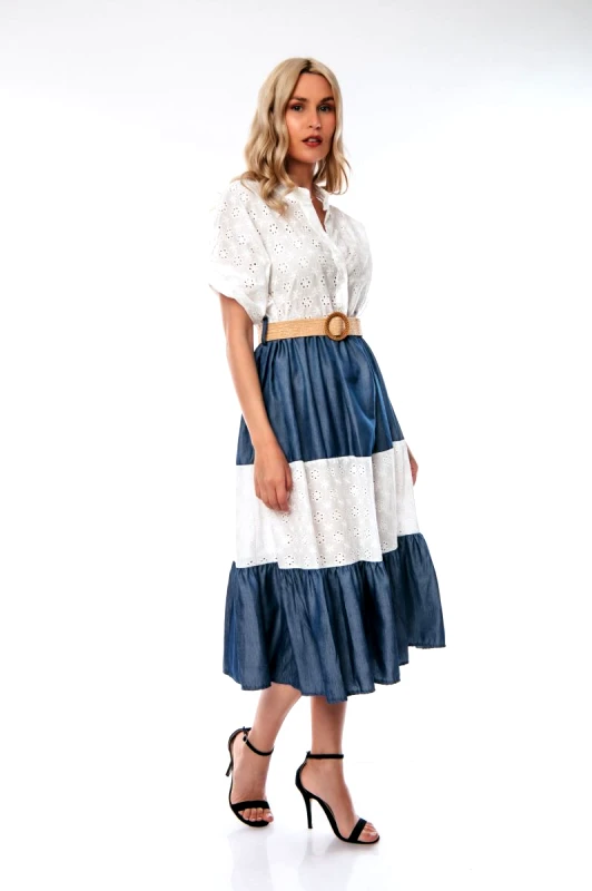 Dress Up ΦΟΡΕΜΑ ΚΙΠΟΥΡ ΜΕ ΖΩΝΗ Ασπρο