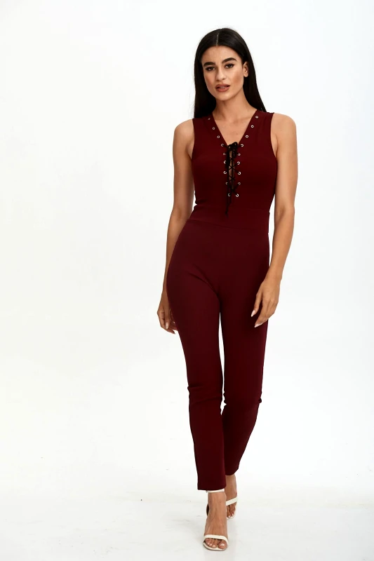 Lipsy ΦΟΡΜΑ ΟΛΟΣΩΜΗ ΜΕ ΚΟΡΔΟΝΙΑ Κόκκινο