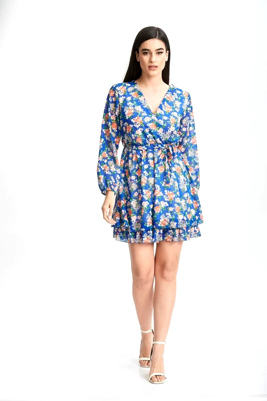 Comfuzio ΦΟΡΕΜΑ ΕΜΠΡΙΜΕ FLORAL Εμπριμέ πορτοκαλί