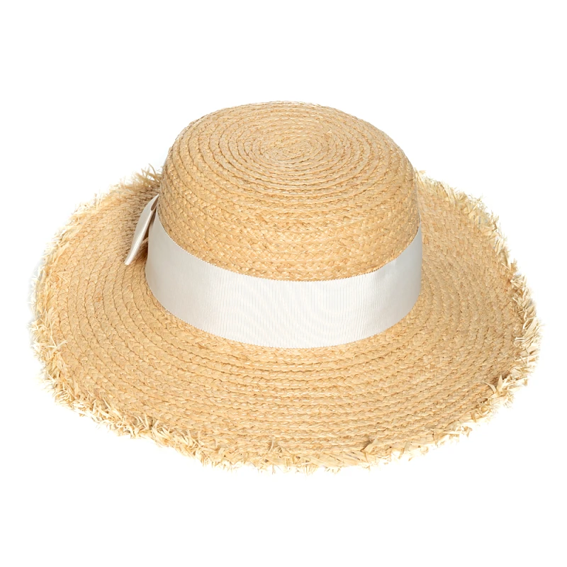 Interhat Braided straw hat with metal detail Μπεζ