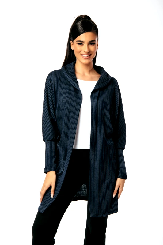 Boutique ΖΑΚΕΤΑ ΜΑΚΡΙΑ ΜΕ ΚΟΥΚΟΥΛΑ ΚΑΙ ΤΣΕΠΕΣ Μπλε