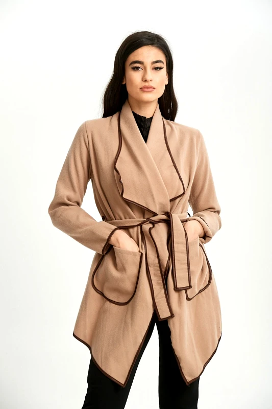 Comfuzio ΖΑΚΕΤΑ ΚΑΠΑ ΜΕ ΖΩΝΗ ΜΠΕΖ Μπεζ