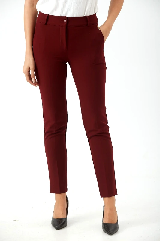 Kannelis ΠΑΝΤΕΛΟΝΙ ΥΦΑΣΜΑΤΙΝΟ ΜΕ ΚΟΥΜΠΙ ΜΠΟΡΝΤΟ Μπορντό