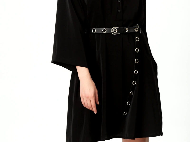 Dress Up ΖΩΝΗ ΜΑΥΡΗ ΜΕ ΜΕΤΑΛΛΙΚΟΥΣ ΑΣΗΜΙ ΚΡΙΚΟΥΣ Μαύρο