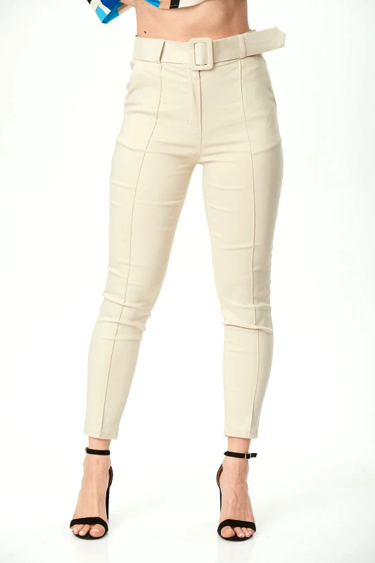 New Collection ΠΑΝΤΕΛΟΝΙ ΜΕ ΖΩΝΗ ΕΚΡΟΥ Εκρού