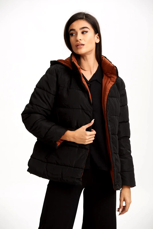 Boutique ΜΠΟΥΦΑΝ ΔΙΠΛΗΣ ΟΨΗΣ ΚΟΝΤΟ ΜΕ ΚΟΥΚΟΥΛΑ ΠΟΥ ΑΦΑΙΡΕΙΤΑΙ Μαύρο