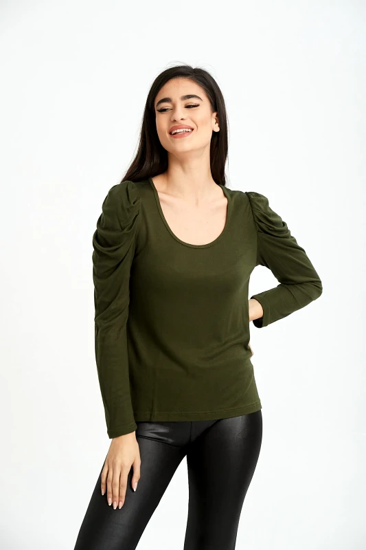 Ricordi ΜΠΛΟΥΖΑ ΜΕ ΣΟΥΡΑ ΣΤΟ ΜΑΝΙΚΙ Χακί