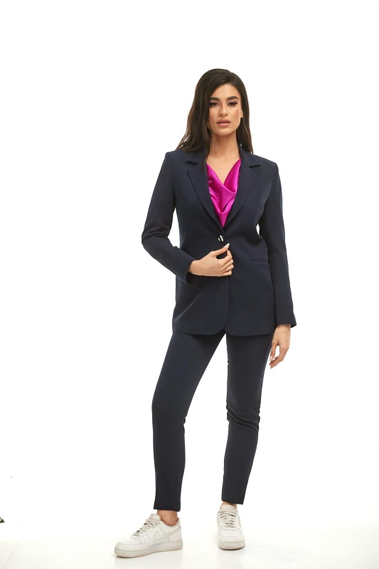 Kannelis ΣΕΤ ΚΟΣΤΟΥΜΙ ΣΑΚΑΚΙ ΚΑΙ ΠΑΝΤΕΛΟΝΙ ΜΠΛΕ Μπλε σκούρο