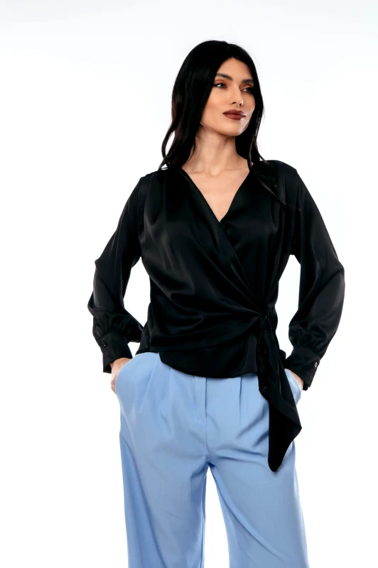 Boutique ΜΠΛΟΥΖΑ ΣΑΤΕΝ ΜΕ ΔΕΣΙΜΟ ΜΠΕΖ Μπεζ