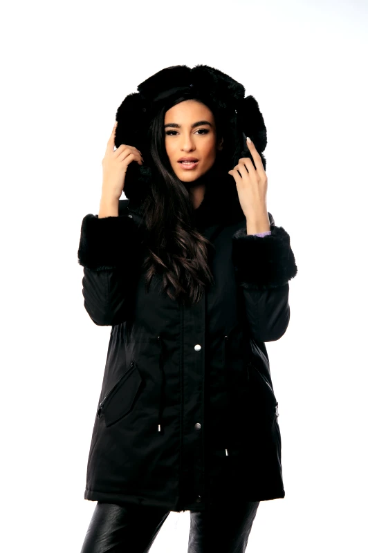 Dress Up ΜΠΟΥΦΑΝ ΜΕ ΓΟΥΝΙΝΗ ΕΠΕΝΔΥΣΗ ΜΕ ΚΟΥΚΟΥΛΑ ΠΟΥ ΑΦΑΙΡΕΙΤΑΙ Μαύρο