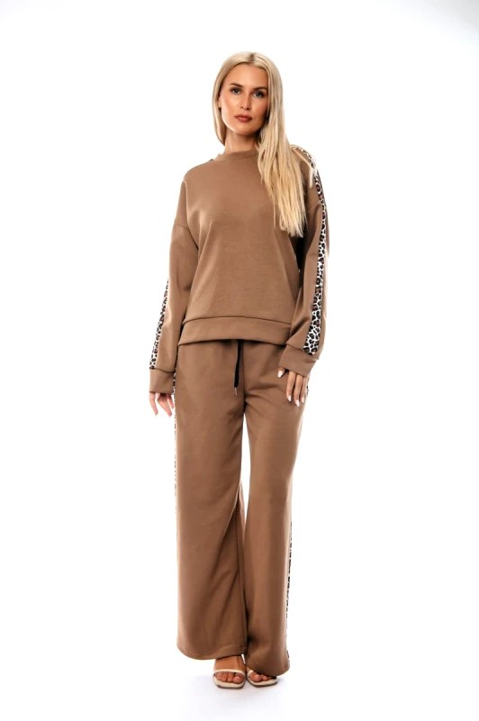 Dress Up ΣΕΤ ΤΟΠ ΜΕ ΠΑΝΤΕΛΟΝΑ ΛΕΟΠΑΡ ΜΠΕΖ Μπεζ