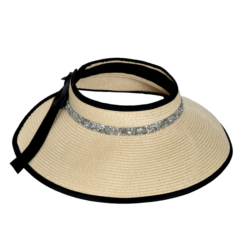 Interhat Top opened straw hat Μπεζ