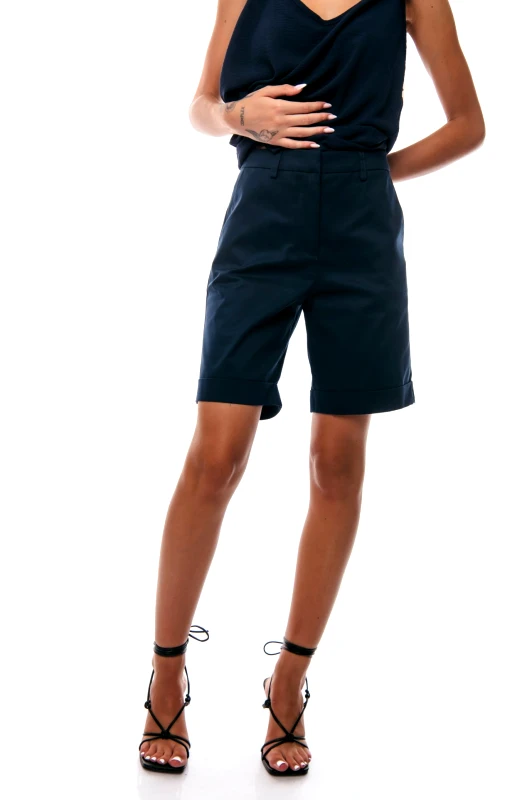 Donna Martha ΒΕΡΜΟΥΔΑ ΚΑΠΑΡΝΤΙΝΑ ΜΕ ΡΕΒΕΡ Μπλε σκούρο