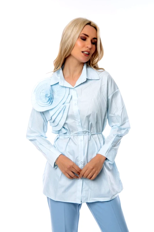 Dress Up ΠΟΥΚΑΜΙΣΟ ΜΕ ΛΟΥΛΟΥΔΙ Σιέλ