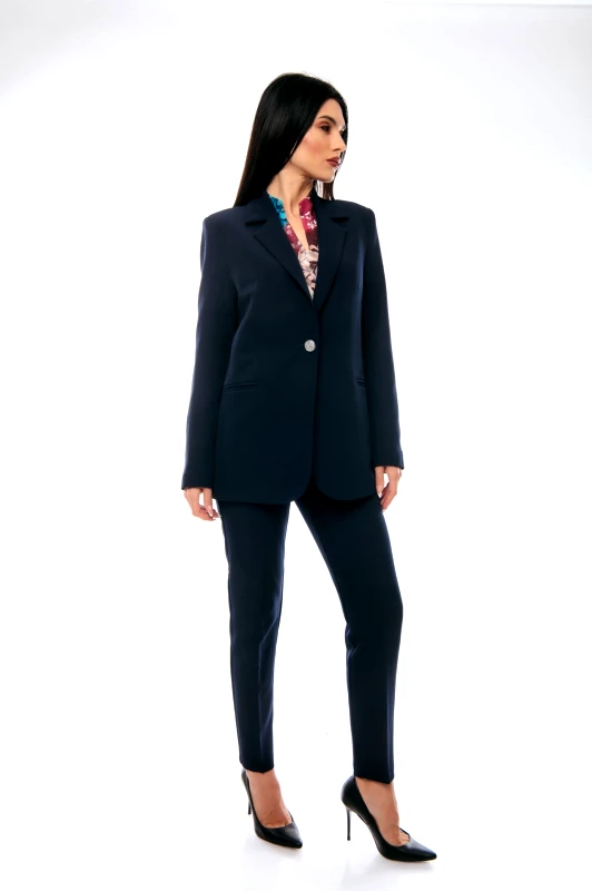 Kannelis ΣΕΤ ΚΟΣΤΟΥΜΙ ΣΑΚΑΚΙ ΚΑΙ ΠΑΝΤΕΛΟΝΙ ΜΠΛΕ Μπλε σκούρο