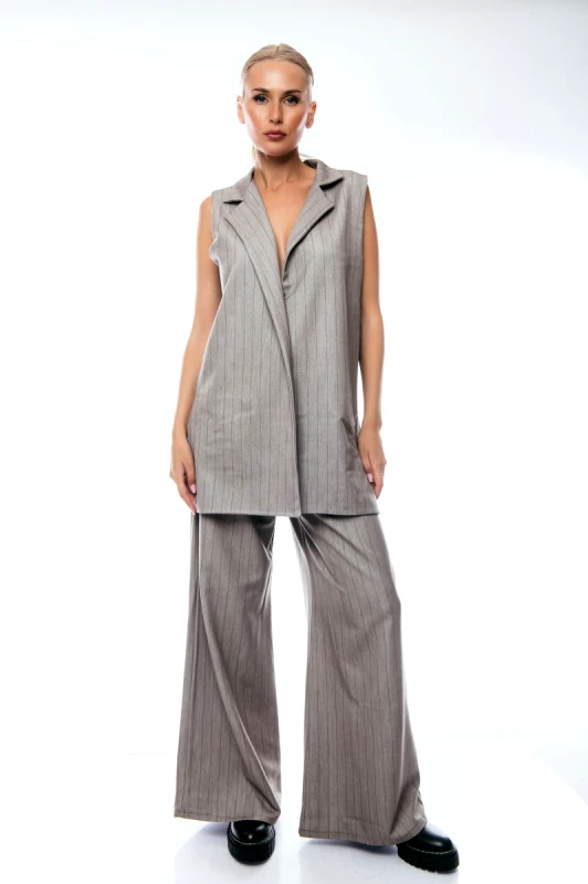 ECSTASY ΣΕΤ ΓΙΛΕΚΟ ΜΑΚΡΥ ΚΑΙ ΠΑΝΤΕΛΟΝΑ ΡΙΓΕ Μπεζ