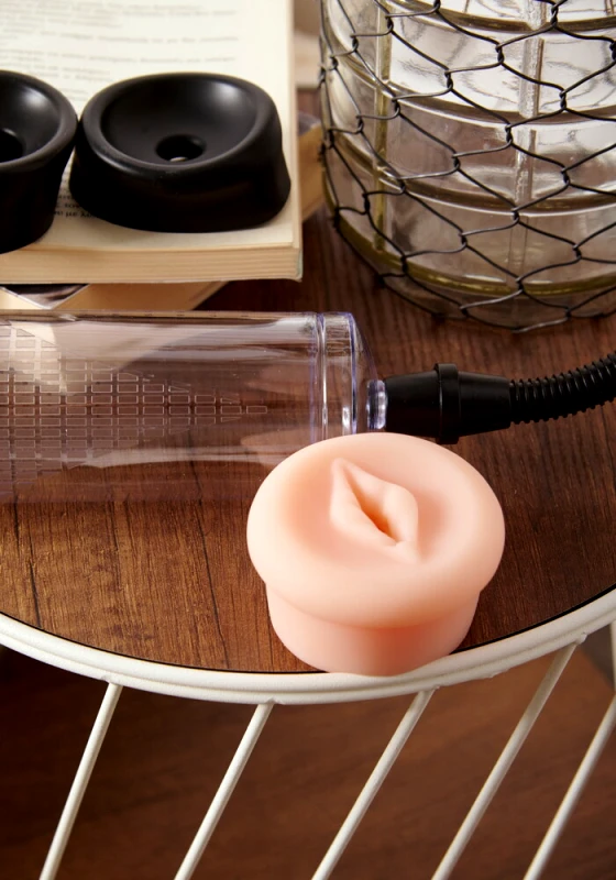 Sweetvibes Αντλία μεγέθυνσης πέους Penis Pump με αυνανιστήρι - Διάφανο