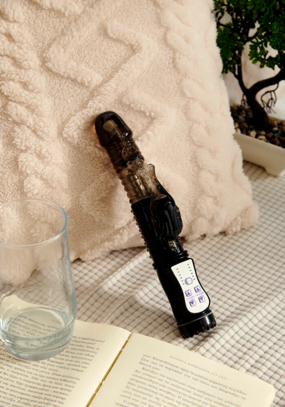 Sweetvibes Jelly δονητής Vibrating dolphin - Μαύρο