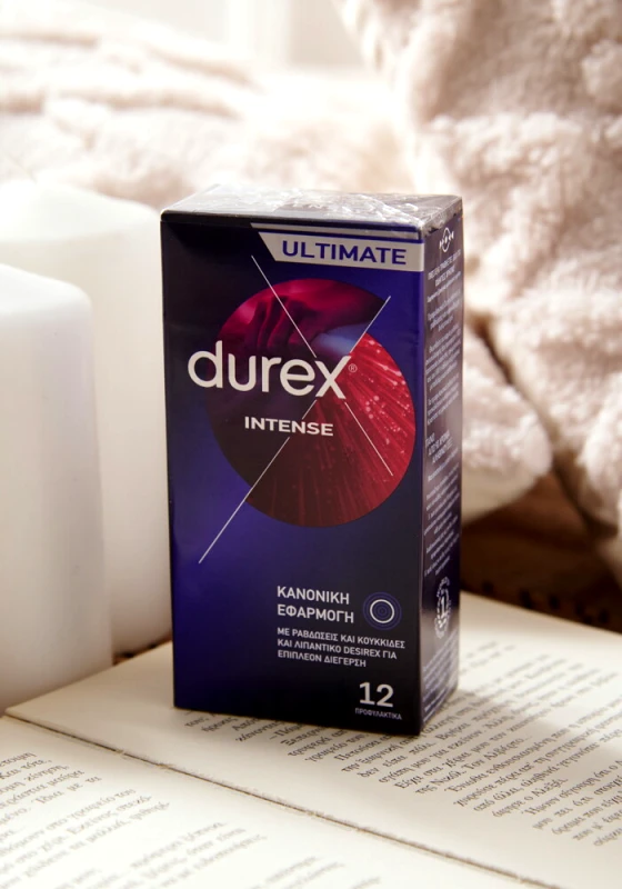 Sweetvibes DUREX INTENSE COND(12 Προφυλακτικά) - Διάφανο