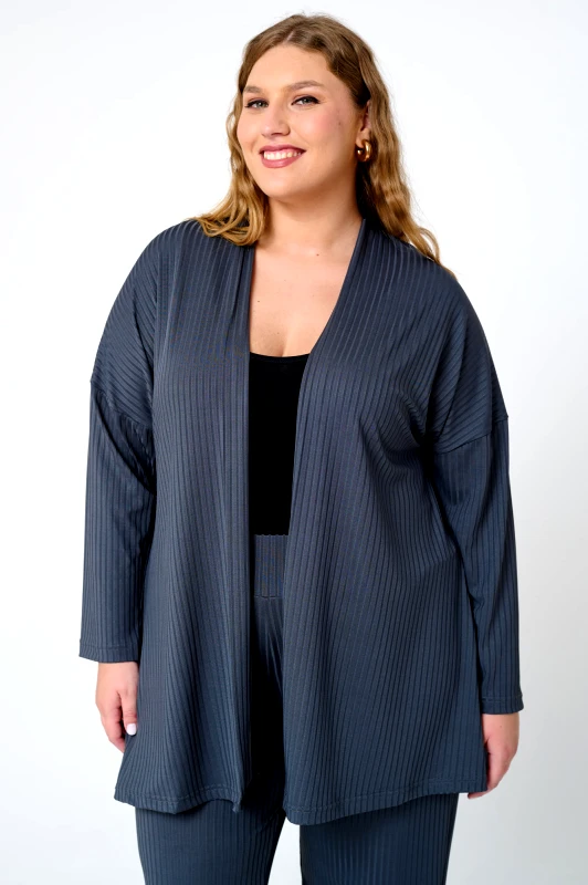 JUCITA Κιμονό Ελαστικό Σε Διάταξη Nora Γκρι