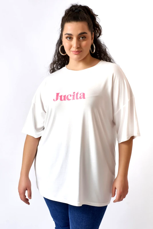 JUCITA Oversized T-shirt Jucita Ροζ