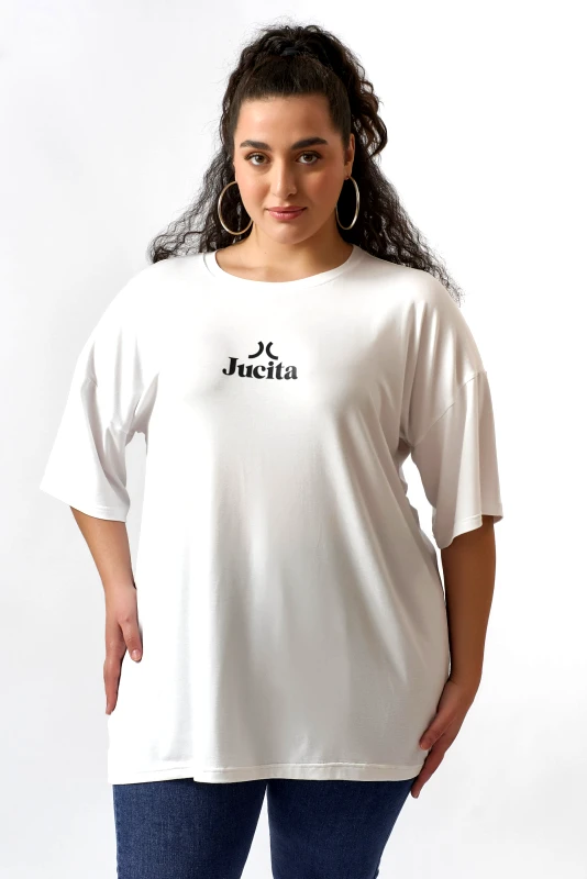JUCITA Oversized T-shirt Jucita TM Μαύρο