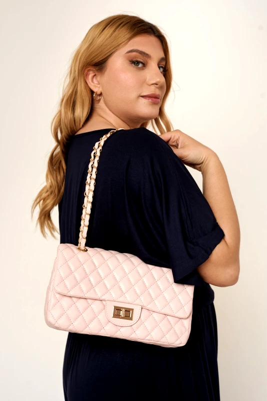 JUCITA Τσάντα Καπιτονέ Coco Ροζ