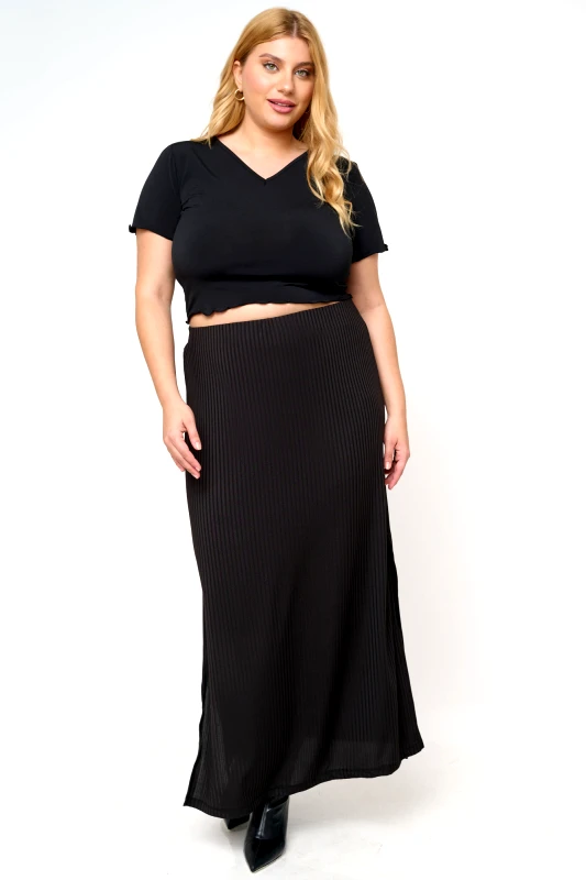 JUCITA Μάξι Φούστα με Σκίσιμο Nora