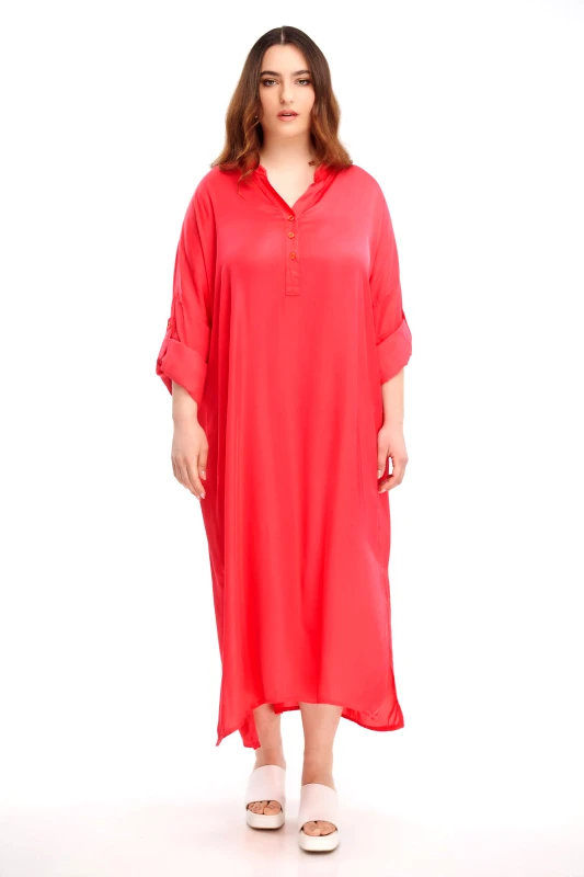 JUCITA Φόρεμα Midi Silky Καρπουζί