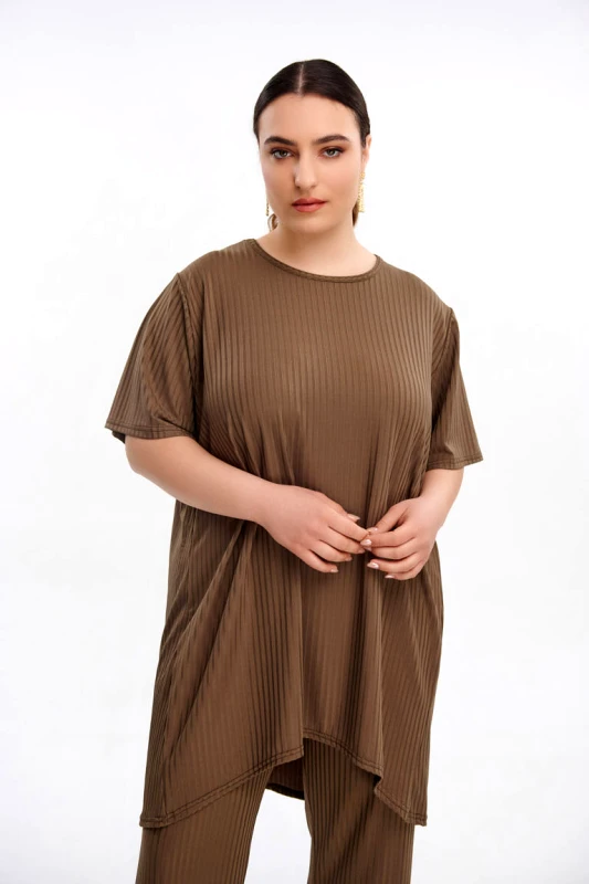 JUCITA Μπλούζα Ασύμμετρη σε Διάταξη Nora του Πούρου