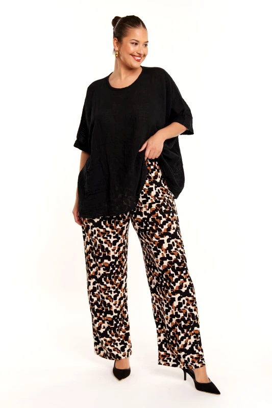 JUCITA Παντελόνα Ελαστική Eva Εμπριμέ