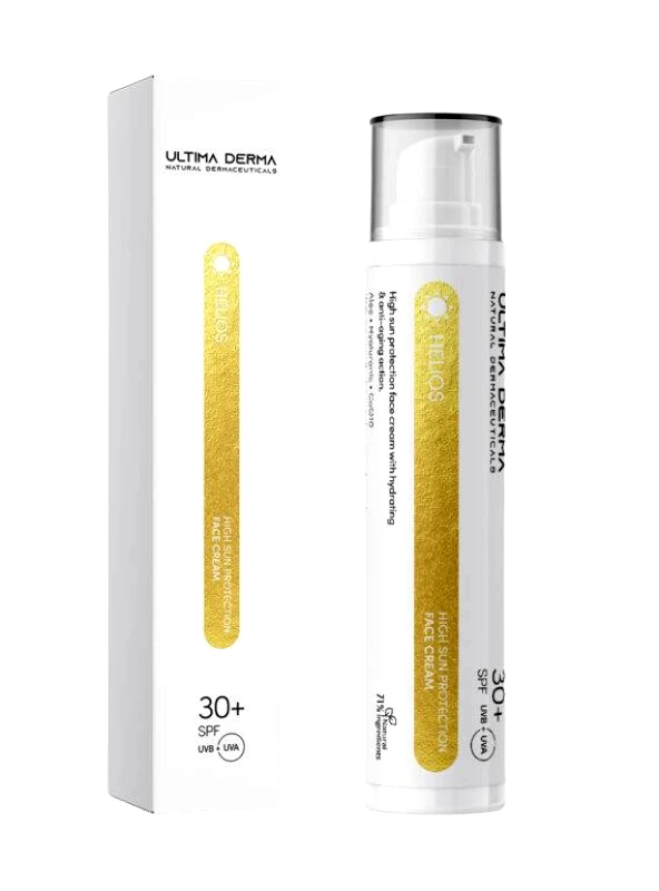 JUCITA Ultima Derma | Αντηλιακή κρέμα προσώπου με ενυδατική &amp; αντιγηραντική δράση HELIOS Face cream SPF30+ 50ml