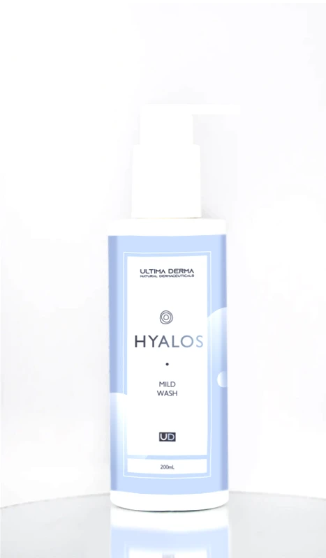 JUCITA Ultima Derma | Υγρό σαπούνι προσώπου με εκχύλισμα βαμβακιού, κολλαγόνο &amp; υαλουρονικό HYALOS 200ml
