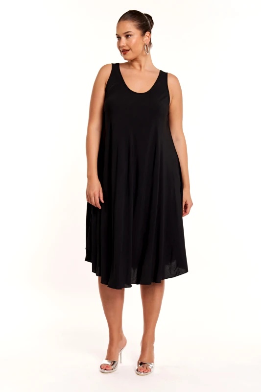 JUCITA Φόρεμα σε Άλφα γραμμή Vitta Μαύρο