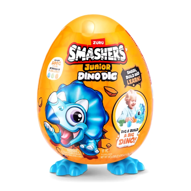ZURU ZURU ΠΑΙΧΝΙΔΙ ΜΙΝΙΑΤΟΥΡΑ SMASHERS JUNIOR S1 -DINO DIG ΜΙΚΡΟ ΑΥΓΟ