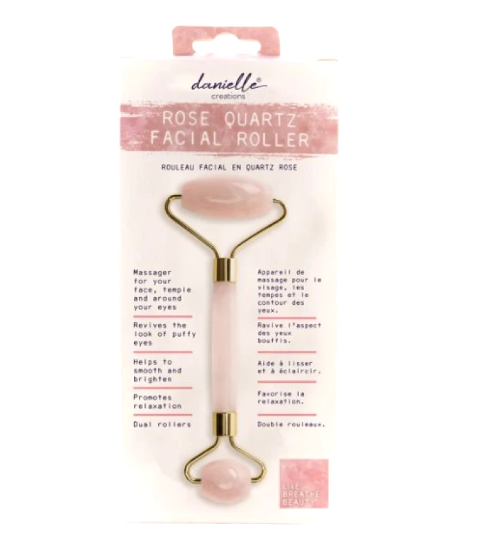 Danielle Creations Danielle Ροζ Ρολό Χαλαζία για Μασάζ Προσώπου 1τμχ
