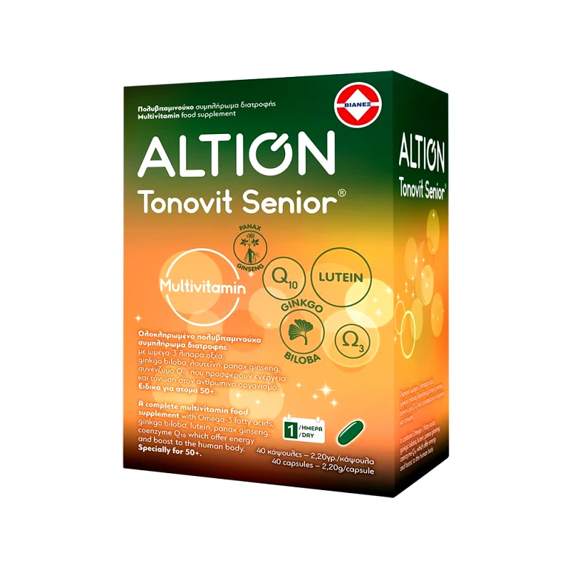 Altion Altion Tonovit Senior Πολυβιταμίνη για Άτομα 50+ Ετών 40 Κάψουλες