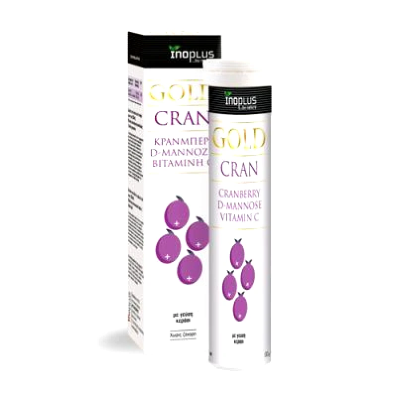 Inoplus Inoplus Gold Cran για την Καλή Λειτουργία του Ουροποιητικού 20 Αναβράζοντα Δισκία