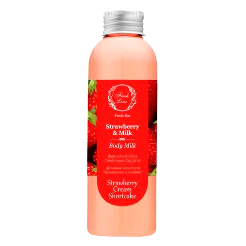 Fresh Line Fresh Line Φράουλα - Γάλα Γαλάκτωμα Σώματος 200ml